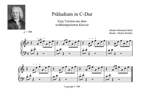 Bach Präludium C Dur